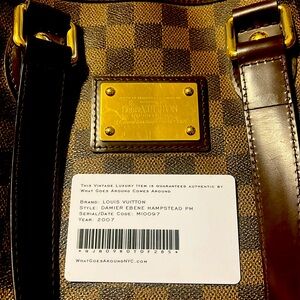 Well loved LV handbag! Purchased from what goes around comes around resellers